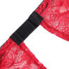 Subblime - 953898 Chemisier De Nuit En Soie Et Dentelle + Culotte Rouge S/M